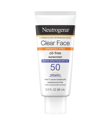 Neutrogena Sunscreen Clear Face Breakout Free SPF 50 in Pakistan