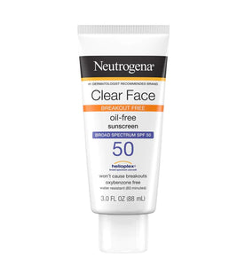 Neutrogena Sunscreen Clear Face Breakout Free SPF 50 in Pakistan