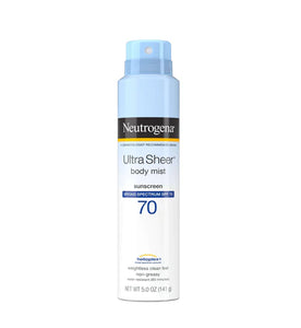 Neutrogena Sunscreen Spray Ultra Sheer Body Mist SPF 70
