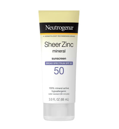 Neutrogena Sunscreen Sheer Zinc Mineral SPF 50 in Pakistan