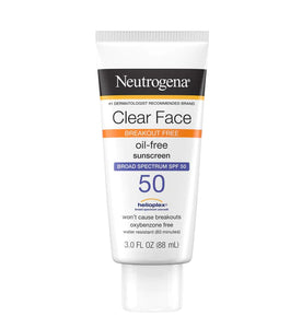 Neutrogena Sunscreen Clear Face Breakout Free SPF 50 in Pakistan