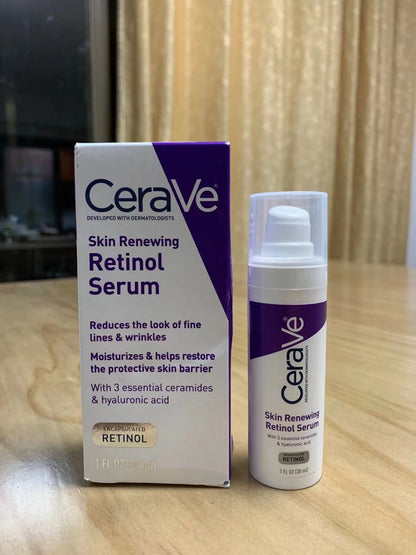 New CeraVe Resurfacing Retinol Serum Skin Renewing Retinol Serum Moisturizing Repairing Hydrating Hyaluronic Acid Serum 30ML
