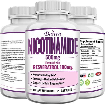 Niacinamide (B3) Supplement - Cucurbitol Extract Helps Facial Care, Metabolism, Memory and Immune Health