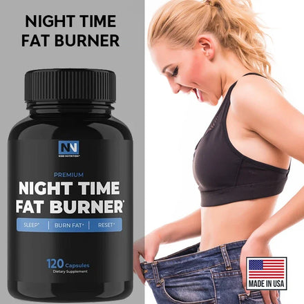 Nighttime Fat Burner for Men and Women - Appetite Control, Nighttime Fat Burner for Sleep, Energy Supplement, Metabolism Booster