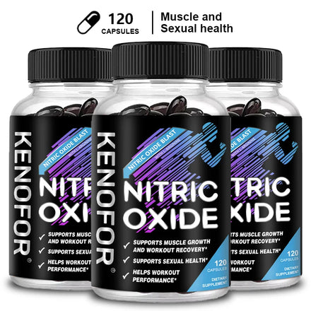 Nitric Oxide Supplement - Premium Nitrogen Booster To Support Muscle, Strength and Energy for Enhanced Training