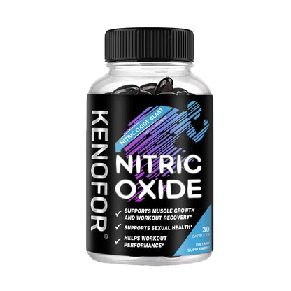 Nitric Oxide Supplement - Premium Nitrogen Booster To Support Muscle, Strength and Energy for Enhanced Training