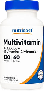 Nutricost Multivitamin with Probiotics 120 Vegetarian Capsules - Packed with Vitamins & Minerals in Pakistan