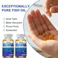 Omega 3 Fish Oil Capsules Triple Strength 4500 Mg EPA & DHA High Antioxidant Brain Heart Health, Helps Immune Cognitive Function