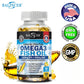 Omega 3 Fish Oil Capsules - Ultra-Pure Supplement - Promotes Joint, Eye, Skin Health, Supports Fatty Acids, Immune Support
