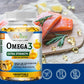Omega-3 Fish Oil Rich In DHA and EPA, Improve Bad Mood, Relieve Stress, Strengthen The Brain, Improve Memory and Intelligence