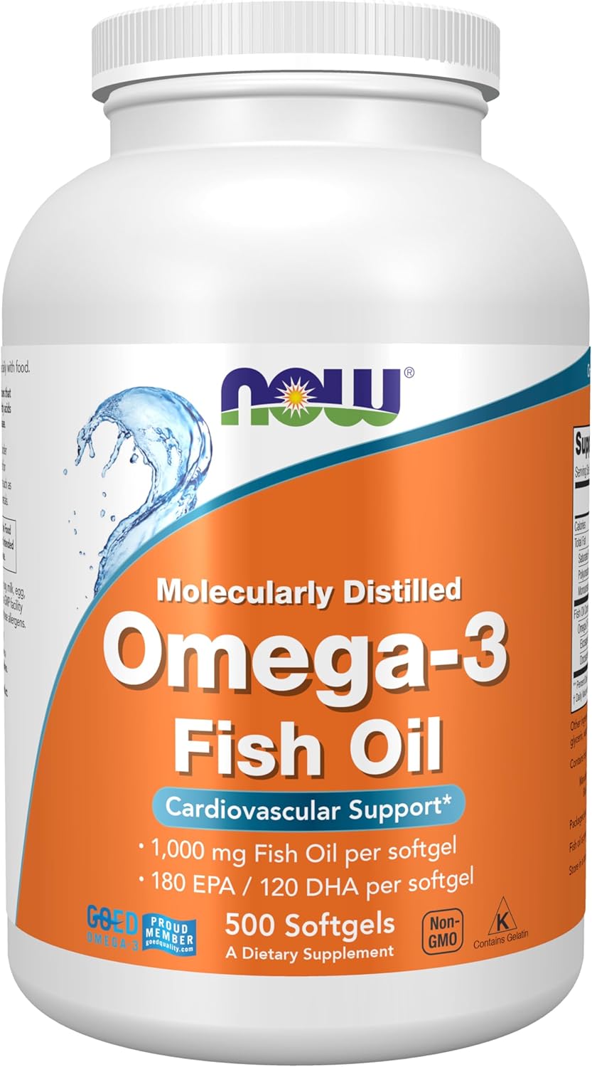 NOW Foods Supplements, Omega-3 180 EPA / 120 DHA, Molecularly Distilled