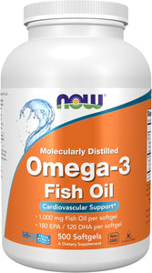 NOW Foods Supplements, Omega-3 180 EPA / 120 DHA, Molecularly Distilled