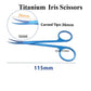 Ophthalmic Iris Scissors Eye surgery cut tissue scissors Titanium surgical instrument Pet Surgical tool double eyelid Scissors
