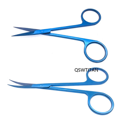 Ophthalmic Iris Scissors Eye surgery cut tissue scissors Titanium surgical instrument Pet Surgical tool double eyelid Scissors