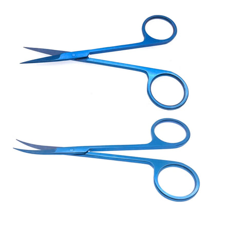 Ophthalmic Iris Scissors Eye surgery cut tissue scissors Titanium surgical instrument Pet Surgical tool double eyelid Scissors