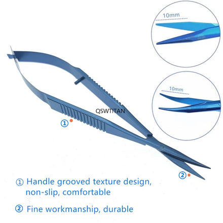 Ophthalmic Micro Scissors Westcott Tenotomy Scissor Stainless Steel/Titanium Ophthalmic Surgical Instrument
