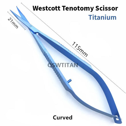 Ophthalmic Micro Scissors Westcott Tenotomy Scissor Stainless Steel/Titanium Ophthalmic Surgical Instrument
