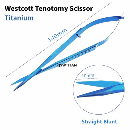 Ophthalmic Micro Scissors Westcott Tenotomy Scissor Stainless Steel/Titanium Ophthalmic Surgical Instrument