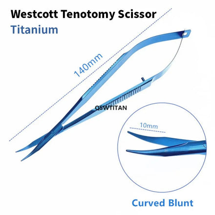 Ophthalmic Micro Scissors Westcott Tenotomy Scissor Stainless Steel/Titanium Ophthalmic Surgical Instrument