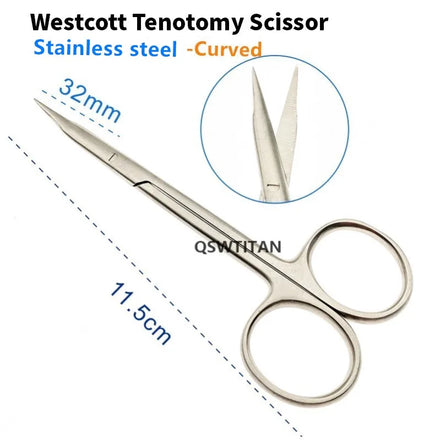 Ophthalmic Micro Scissors Westcott Tenotomy Scissor Stainless Steel/Titanium Ophthalmic Surgical Instrument