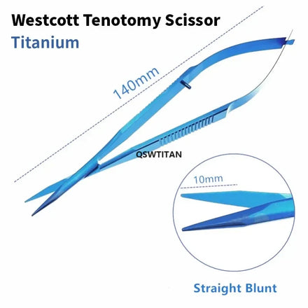 Ophthalmic Micro Scissors Westcott Tenotomy Scissor Stainless Steel/Titanium Ophthalmic Surgical Instrument