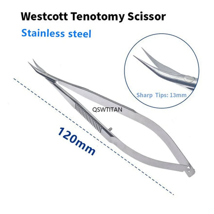 Ophthalmic Micro Scissors Westcott Tenotomy Scissor Stainless Steel/Titanium Ophthalmic Surgical Instrument