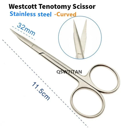 Ophthalmic Micro Scissors Westcott Tenotomy Scissor Stainless Steel/Titanium Ophthalmic Surgical Instrument