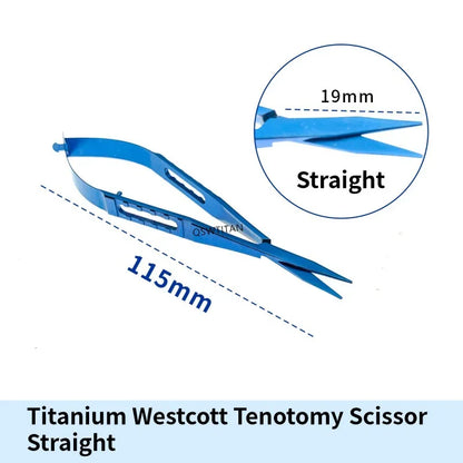 Ophthalmic Westcott Tenotomy Scissor ophthalmic scissors instrument Titanium micro scissors