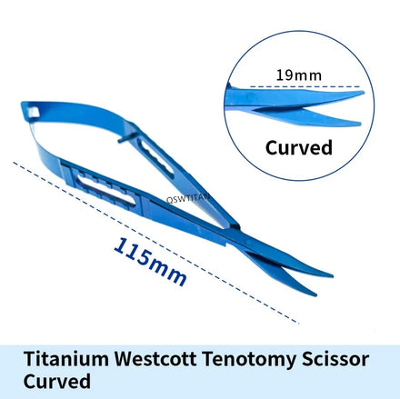 Ophthalmic Westcott Tenotomy Scissor ophthalmic scissors instrument Titanium micro scissors