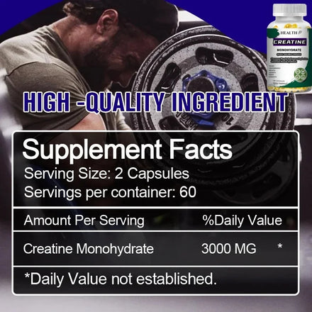 ]Optimum Nutrition Micronized Creatine Monohydrate Capsules, Keto Friendly, 3000mg, 120 Capsules