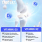 Optimum Vitamins D3 and K2 - Supports Strong Bones and Muscles, Calcium Absorption and Immune Health