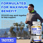 Optimum Vitamins D3 and K2 - Supports Strong Bones and Muscles, Calcium Absorption and Immune Health