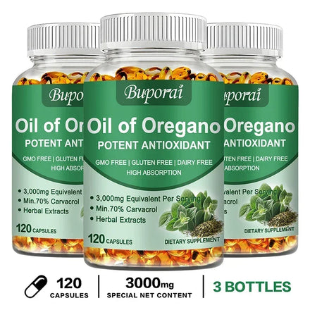 Oregano Oil - Immune and Kidney Health, Digestive Health, Antioxidant Support, Bloating Relief
