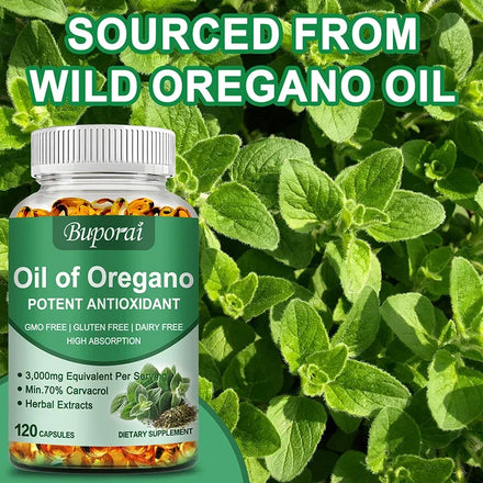 Oregano Oil - Immune and Kidney Health, Digestive Health, Antioxidant Support, Bloating Relief