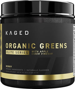 Organic Greens Elite | Superfood and Greens Powder with Apple Cider Vinegar, Adaptogen, Prebiotics, Vitamins & Minerals | Berry | 30 Servings in Pakistan