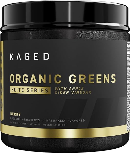 Organic Greens Elite | Superfood and Greens Powder with Apple Cider Vinegar, Adaptogen, Prebiotics, Vitamins & Minerals | Berry | 30 Servings in Pakistan in Pakistan