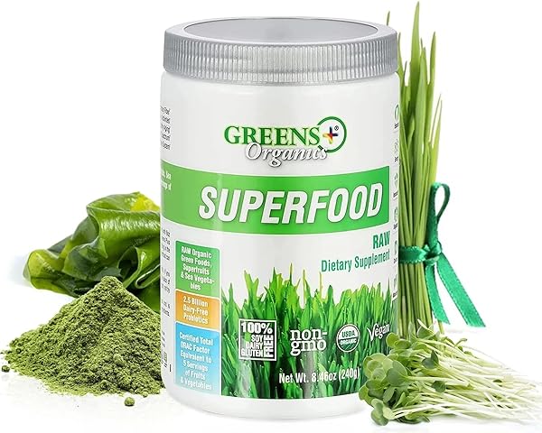 Organic RAW Superfood Powder, Super Blend Immune Support, Morning Kick, Energy Boost, Nutrition Vibrant Health, Dietary Supplement, Vegan Soy/Dairy/Gluten Free(8.46oz) in Pakistan in Pakistan