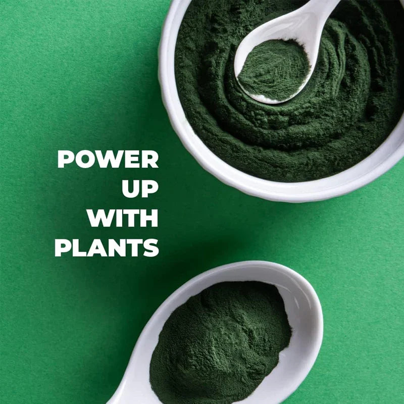 Organic Spirulina and Chlorella Capsules | Used for immunity, antioxidants, and energy support. vegetarian diet. 60 capsules