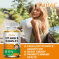 Organic Vitamin B Complex Supports Energy, Immune Health, Antioxidant Supplement - 30/60/120 Vegetarian Capsules