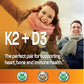 Organic Vitamin K2 (MK-7) 900 Mg +D3 5000 IU 2-in-1 Support Supplement - Efficient Absorption - Overall Immune Health