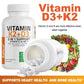 Organic Vitamin K2 (MK-7) 900 Mg +D3 5000 IU 2-in-1 Support Supplement - Efficient Absorption - Overall Immune Health
