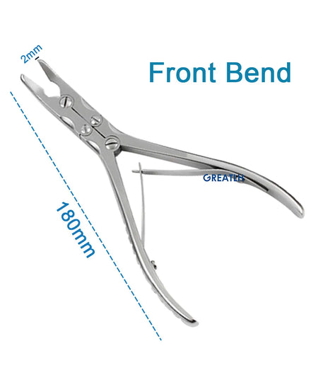 Orthopedic Double Joint Rongeur Straight Bone Rongeurs Stainless Steel Orthopedic Instrument