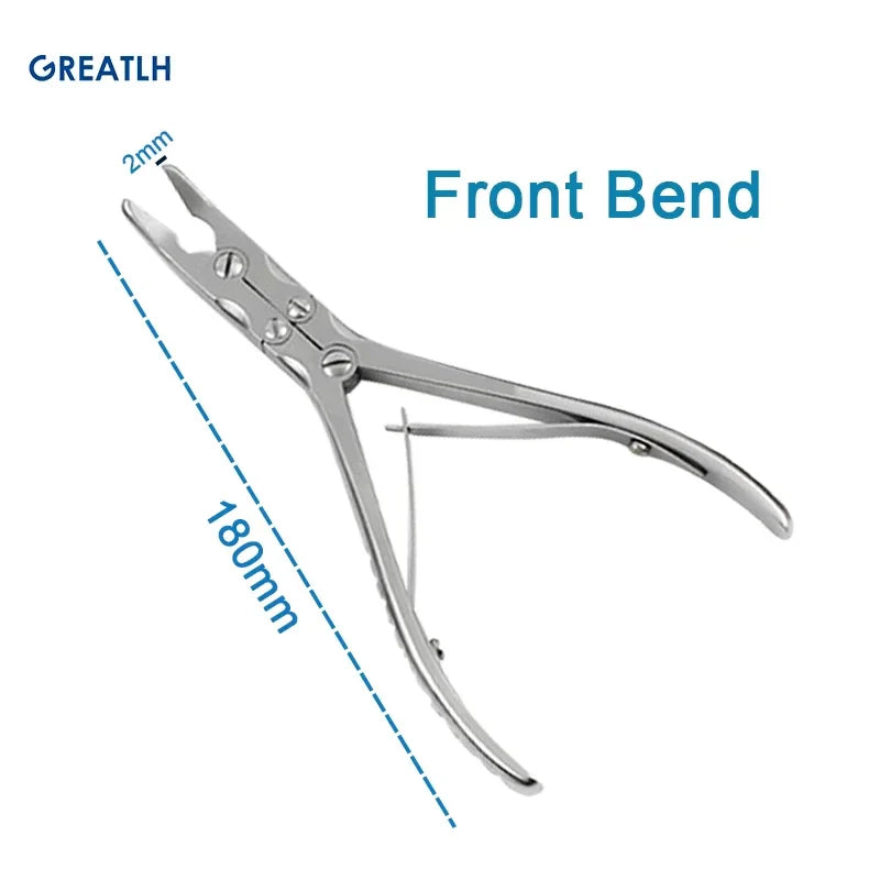 Orthopedic Double Joint Rongeur Straight Bone Rongeurs Stainless Steel Orthopedic Instrument