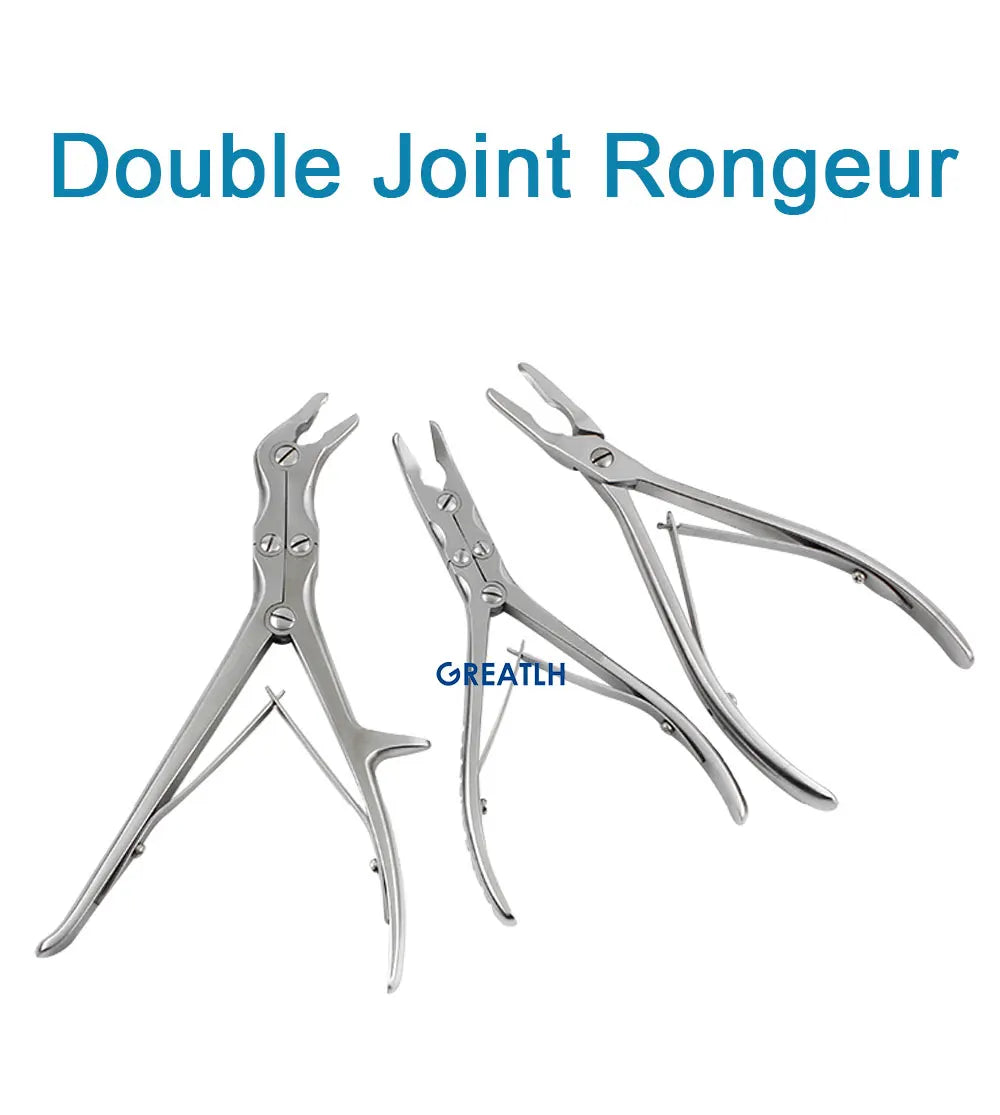 Orthopedic Double Joint Rongeur Straight Bone Rongeurs Stainless Steel Orthopedic Instrument