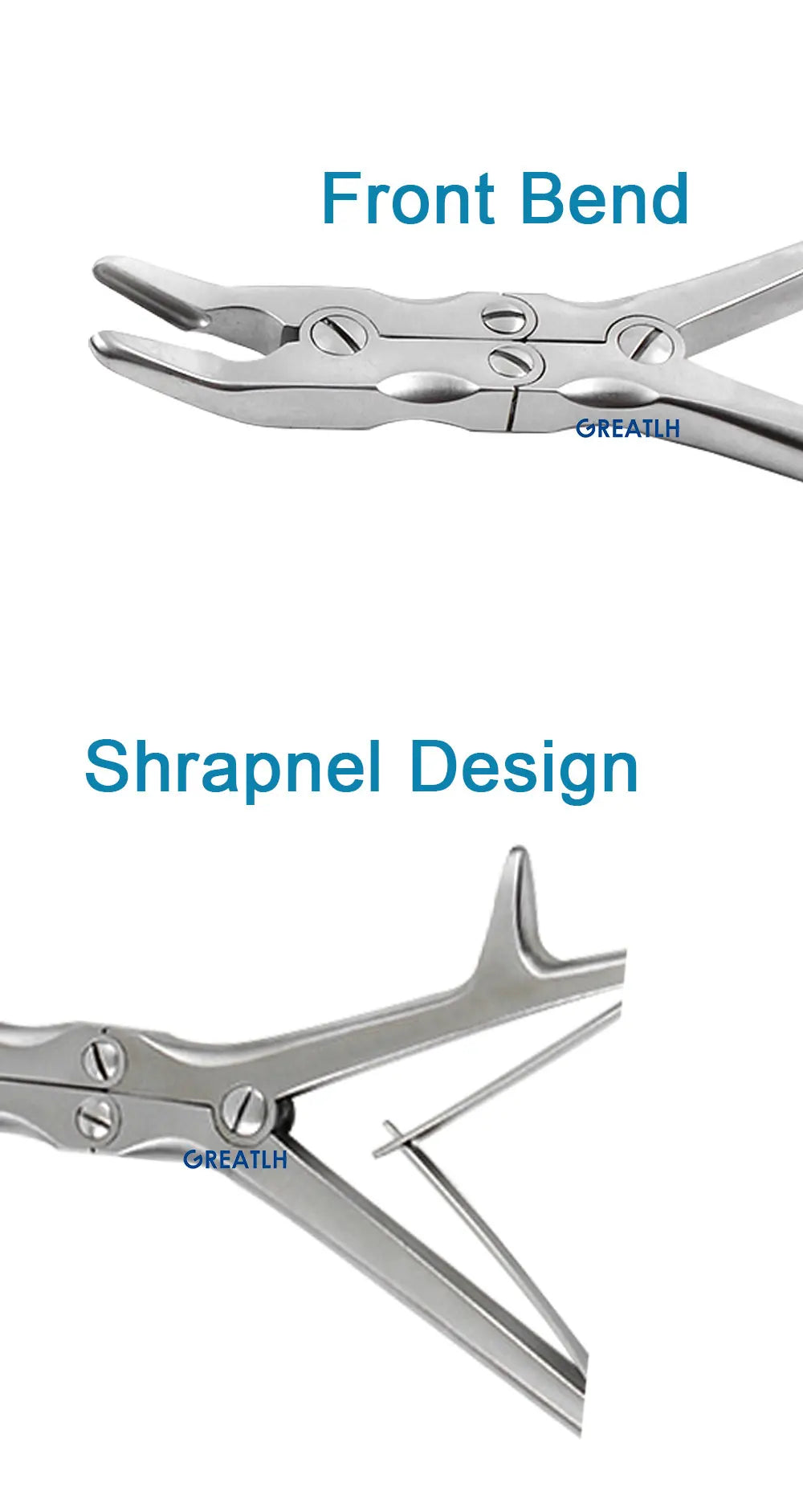 Orthopedic Double Joint Rongeur Straight Bone Rongeurs Stainless Steel Orthopedic Instrument