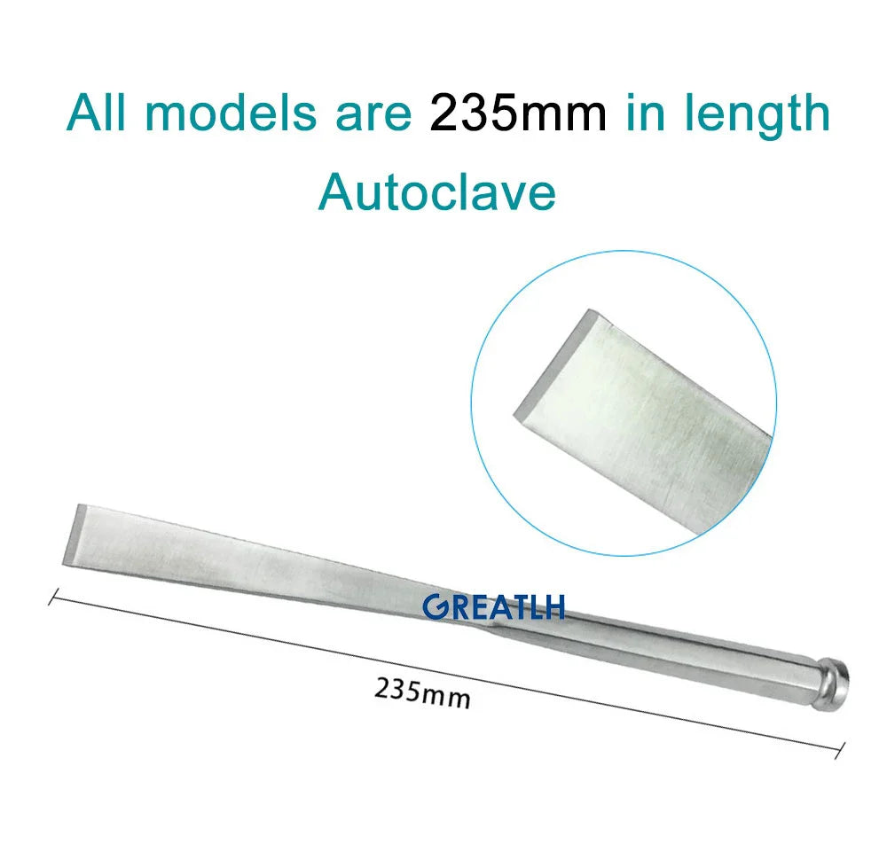 Orthopedic Osteotome Chisel Straight Tessier Bone Graft Osteotome Veterinary Orthopedic Instrument
