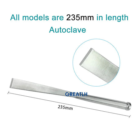Orthopedic Osteotome Chisel Straight Tessier Bone Graft Osteotome Veterinary Orthopedic Instrument