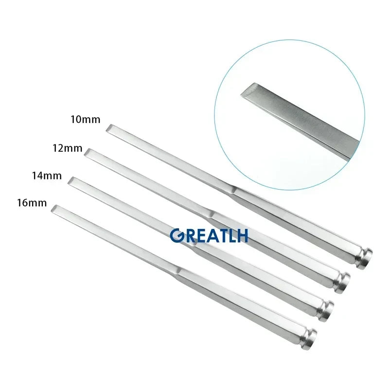 Orthopedic Osteotome Chisel Straight Tessier Bone Graft Osteotome Veterinary Orthopedic Instrument