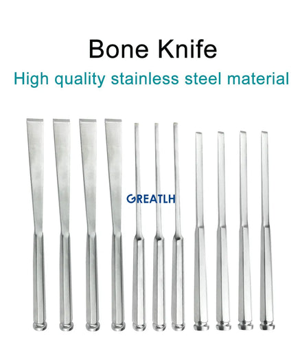 Orthopedic Osteotome Chisel Straight Tessier Bone Graft Osteotome Veterinary Orthopedic Instrument