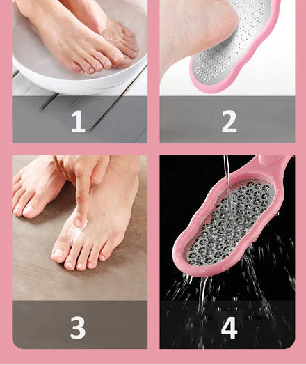 Pedicure Foot File Rasp Callus Stainless Steel Hard Dead Skin Removal Foot Scraper Grinding Grater Scrubber Wet Dry Foot Care